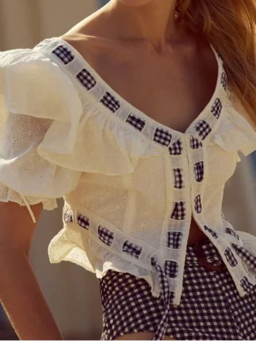 For love & lemons ruby ribbon top